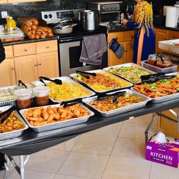 Vietnamese party trays set out for a family wedding gathering